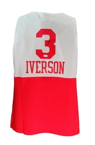 Allen Iverson HOF Autographed White/Red Mitchell & Ness Jersey 76ers JSA 181850 - Picture 1 of 6