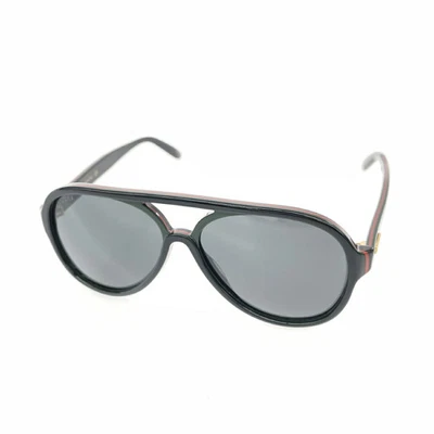 Gafas de sol GUCCI logotipo línea jerez plástico 57 14 145 GG0270S negras Foto 1 de 4