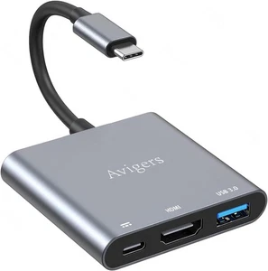 Avigers USB C To HDMI Adapter 4K PD100W Multiport Digital AV Converter, Gray - Picture 1 of 7