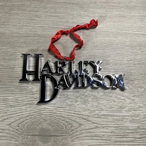 HARLEY DAVIDSON Chrom Weihnachtsschmuck alle Caps Logo Biker Motorrad Chopper - Bild 1 von 4