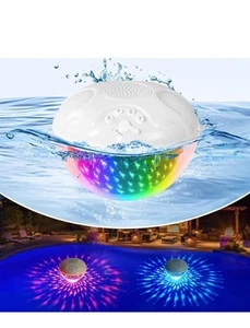 Blufree Floating Pool Speaker with Colorful Lights - Picture 1 of 9