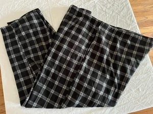 Fruit Of The Loom Herren Sweathose Gr. 5XL schwarz kariert Fleece Haushose Pull On - Bild 1 von 9