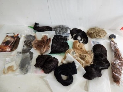 Lote de 15 Extensiones de Cabello Sintético Surtido, Bollos Bangs Foto 1 de 4