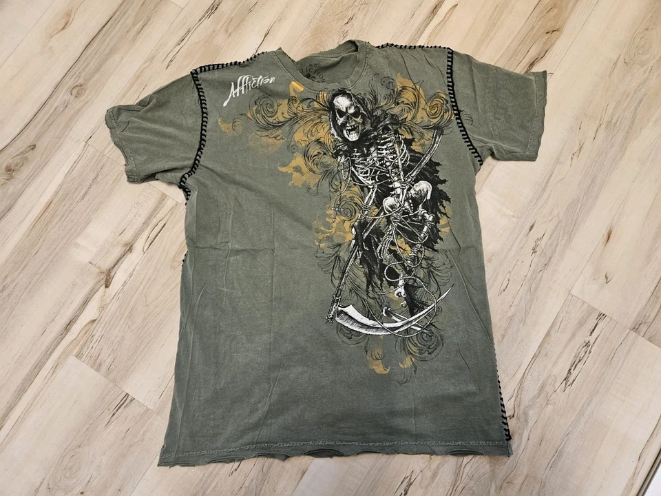 Affliction T Shirt Gr. XXL Herren Grün - Bild 1 von 3