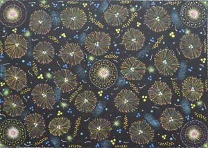 Auténtico arte australiano de pintura indígena/aborigen diseños de Warrina - Imagen 1 de 5