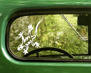 2 calcomanías de lagarto tribal calcomanía para ventana de coche camión parachoques computadora portátil RV - Imagen 1 de 1