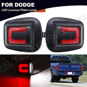 2x Lámpara de placa de luz trasera LED roja + blanca parachoques trasera apta para 97-11 Dodge Dakota - Imagen 1 de 12