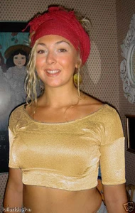 Top de danza del vientre Lycra Choli elástico plátano crema amarillo - Imagen 1 de 1