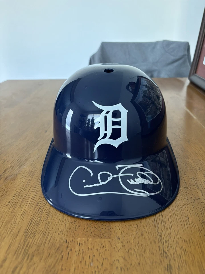 Cecil Fielder Signed Detroit Tigers FS Batting Helmet Schwartz Sports COA - Image 1 of 2