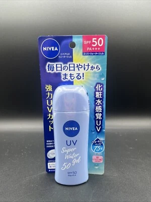 Kao NIVEA UV Super Water Gel 140g Protector Solar SPF50 PA+++ Japón Foto 1 de 3