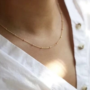 Madewell Necklace Minimalist Design Gold Chain Women’s Jewelry NEW - Picture 1 of 2