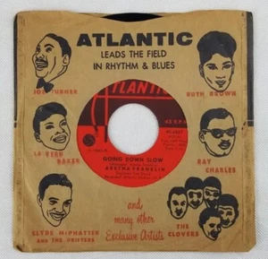 ARETHA FRANKLIN: Baby I Love You / Going Down Slow - 45 rpm - 1967 Atlantic 2427 - Picture 1 of 6