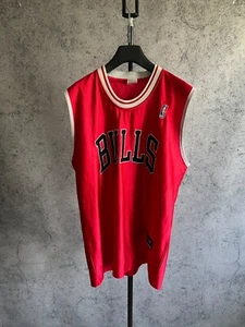 NBA Bulls Basketball Sleeveless Trikot Rot Herren - Bild 1 von 12