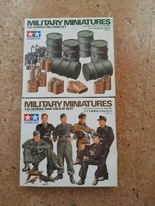 TAMIYA Military miniatures, 1/35 German fuel drum set  1/35 German Tank Crew - Bild 1 von 5