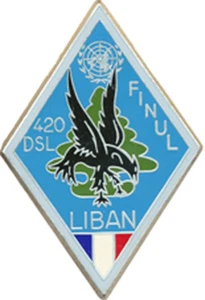 420° D.S.L, LIBAN, sans cartouche, épingle à boléro oblong, Delsart 2676 (5328) - Foto 1 di 2