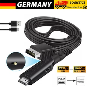 Adapter PS2/PS1 zu HDMI Audio-Video-Konverter-Kabel PS2 zu HDMI-kompatibale NEU - Bild 1 von 14