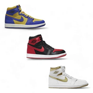 Nike Women's Air Jordan 1 Retro Hi Sneaker Shoes Trainers - Picture 1 of 7
