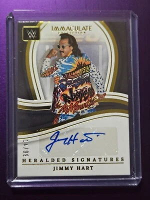 2023 WWE Panini Immaculate Heralded Signatures Auto Autograph Jimmy Hart /99 - Image 1 of 4