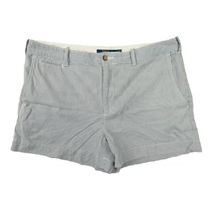 Polo Ralph Lauren Women's Nautical Blue White Striped Seersucker Shorts Size 14 - Picture 1 of 9