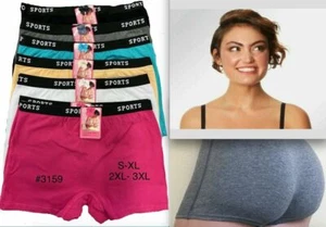 2-6 Boyshorts Sports SEXY Soft Cotton Panties Undies Shortie Underwear 2X 3X 4X - Picture 1 of 8