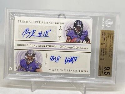 Breshad Perriman Maxx Williams  /10 2015 National Treasures RC GOLD BGS 9.5 POP2 - Image 1 of 4