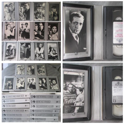 Vtg The Humphrey Bogart Collection 2,3,5,6,7,8,9,10,11,12,14,15 Classic VHS Tape - Image 1 of 4