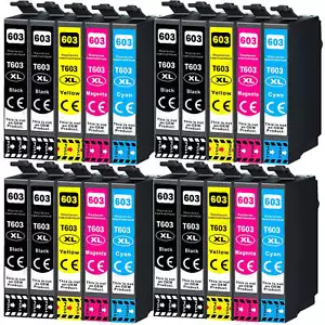 20x Ink Cartridges For Epson 603XL XP-3100 2100 4100 2105 3105 4105 WF-2830 2850 - Picture 1 of 11