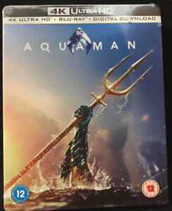 Aquaman (4K UHD/Blu-ray)(SteelBook) [UK Import][Zavvi Exclusive, OOP][Brand New]