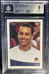 STEPHEN CURRY BGS 9 2009-10 TOPPS #321 ROOKIE RC MINT WARRIORS 5711