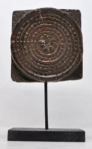 Antike Holzschnitzerei Tafel Plakette original alt handgeschnitzt - Bild 1 von 7