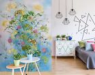 3D Green Flower B8798 Wallpaper Wall Mural Self-adhesive Skromova Marina Amy