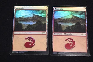 Mountain 004 x2 Friday Night Magic Foil Promo Casi Nuevo Nunca Jugado Magic The Gathering - Imagen 1 de 2