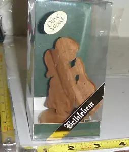 De colección Nueva en caja Halamit MADERA DE OLIVA Figura de ángel 'BELÉN' -Katzrin - Holanda ~31⁄2"H - Imagen 1 de 8