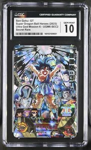 💎[CGC 10] Son Goku: GT Dragonball Heroes UGM6-SEC2 Secret Rare 2023 Japan - Picture 1 of 2