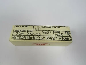 (100) Dale ERC-55 140k 1% 1/4w Metal Film Resistors RN55H1403FS - Picture 1 of 2
