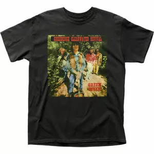 Creedence Clearwater Revival Green River T Shirt Mens Licensed Rock N Roll Black - Picture 1 of 2