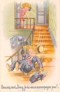 Postal HUMOR Pareja ILUSTRADOR JUB Edit UNIVERS n3 - Picture 1 of 2