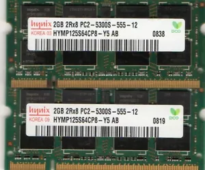 4GB 2x 2GB Kit Apple MacBook 2,1/3,1/4,1/5,2 DDR2 Notebook/Laptop RAM Memory - Picture 1 of 1