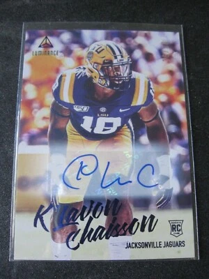 K'LAVON CHAISSON 2020 Panini Luminance Rookie Autographs Blue #141 Jaguars 16/50 - Image 1 of 2