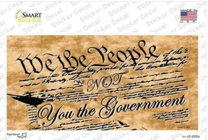 We The People Bumper Sticker 3X6 Inch Peel and Stick - Picture 1 of 1