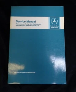 Mercedes Benz Service Manual Maintenance Tuning Diesel Engine OM 636 621 - Picture 1 of 14