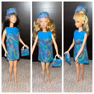 OOAK Barbie clothes MOD inspired Outfit - fits Barbie, Vintage Barbie & Francie - Picture 1 of 11