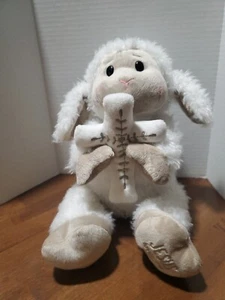 Ganz Jesus Loves Me Plush Lamb With Cross Easter Spring Decor Basket Filler - Picture 1 of 10