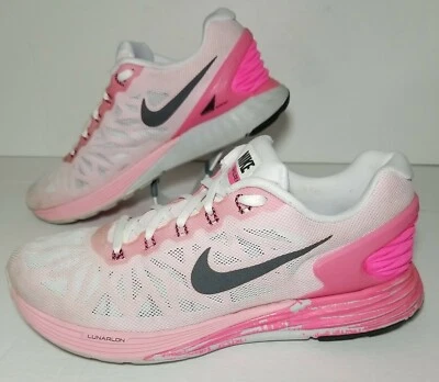 Nike Lunarglide 6 Women's Running Shoe Size 7.5 Pink 654434-106 - Image 1 of 4