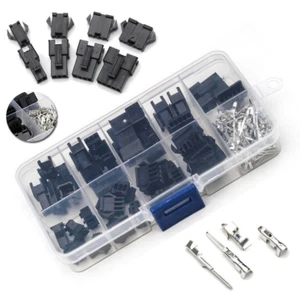 200pcs 2/3/4/5Pin JST-2.54mm Terminal Wire Connector Cable Plug Kit set - Picture 1 of 8