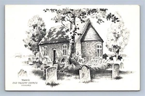 Historische alte Trinity Episcopal Church Maryland Postkarte unbesendet - Bild 1 von 2