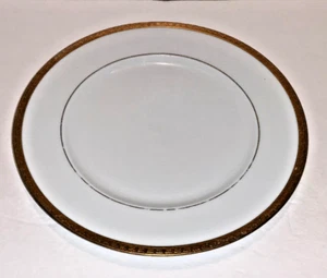 Plato de cena Haviland Limoges MONCEAU 10 1/4" adornado en oro - Imagen 1 de 11