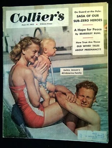 COLLIER'S MAGAZINE JUNE 21, 1952-COVER JACKIE JENSEN'S FAMILY-COMPLETE ISSUE - Imagen 1 de 9