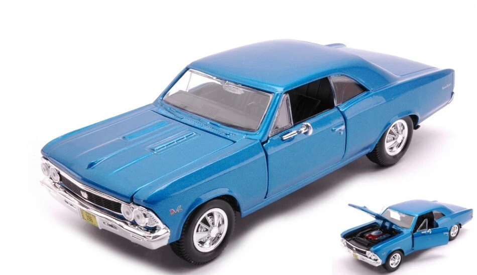 Maisto CHEVROLET CHEVELLE SS 396 1966 METALLIC BLUE 1:24 - Imagen 1 de 1