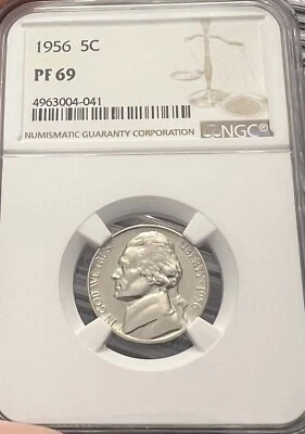 1956 Jefferson Nickel NGC PF 69 - Image 1 of 4